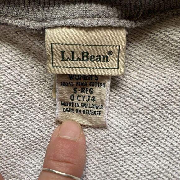 L.L. Bean 90’s Gray Sweater Vest. Zip Up. Pockets Inside/out. Size Small. Cotton - Picture 12 of 16
